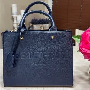 NWOT  Navy Blue Tote Bag by Chinllo
